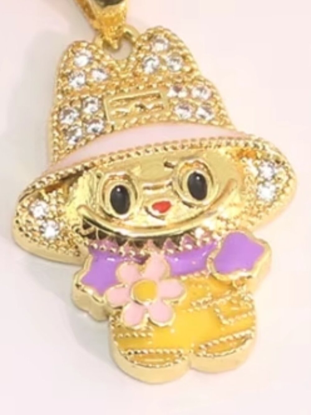 18K Gold Plated Labubu Necklace